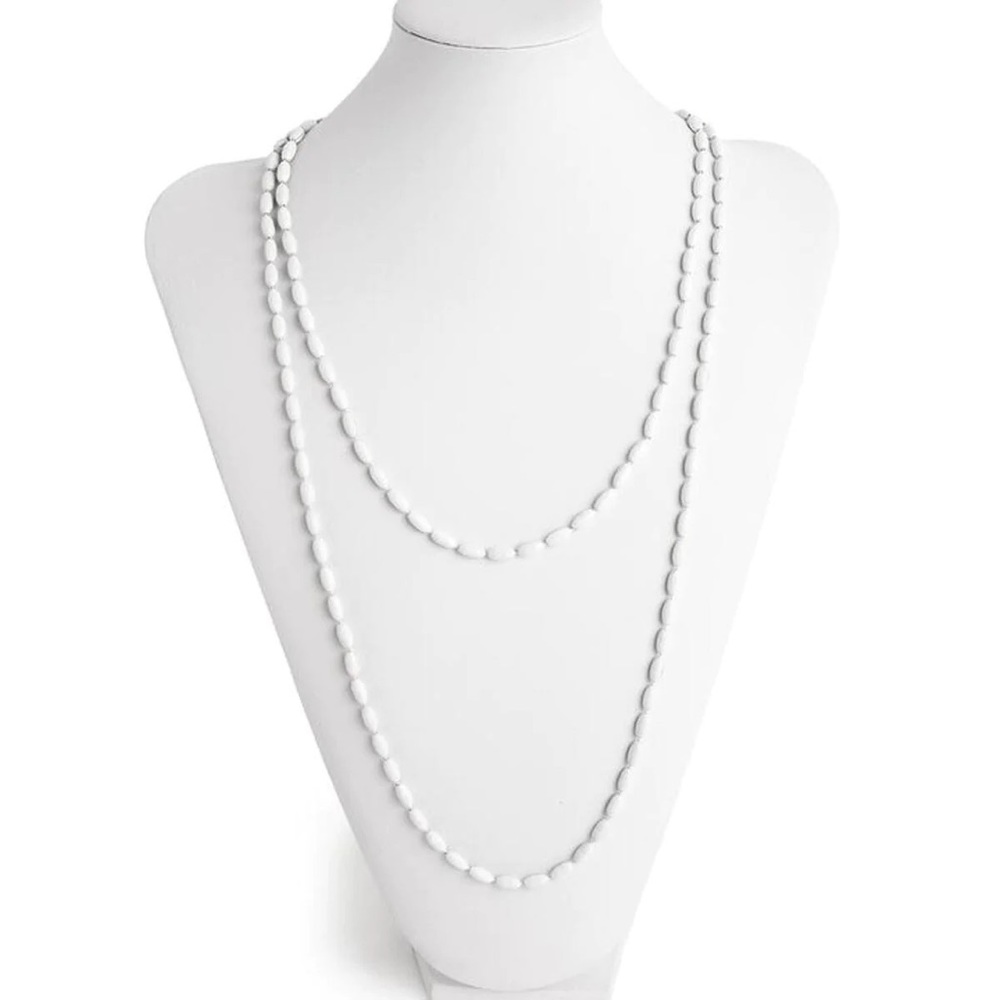 Charleston Rice Beads in White